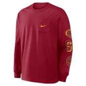 USC Trojans Men's Nike Cardinal SC Interlock Max 90 Academic Pocket Long Sleeve T-Shirt